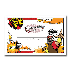 Héroes de la Fe Certificado